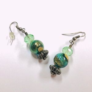 Handmade Turquoise Colored Earrings
